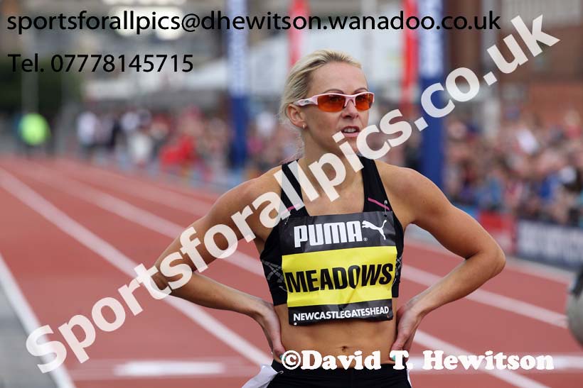 Jenny Meadows after taking part in the 500 metres, Great North CityGames. Photo: David T. Hewitson/Sports for All Pics